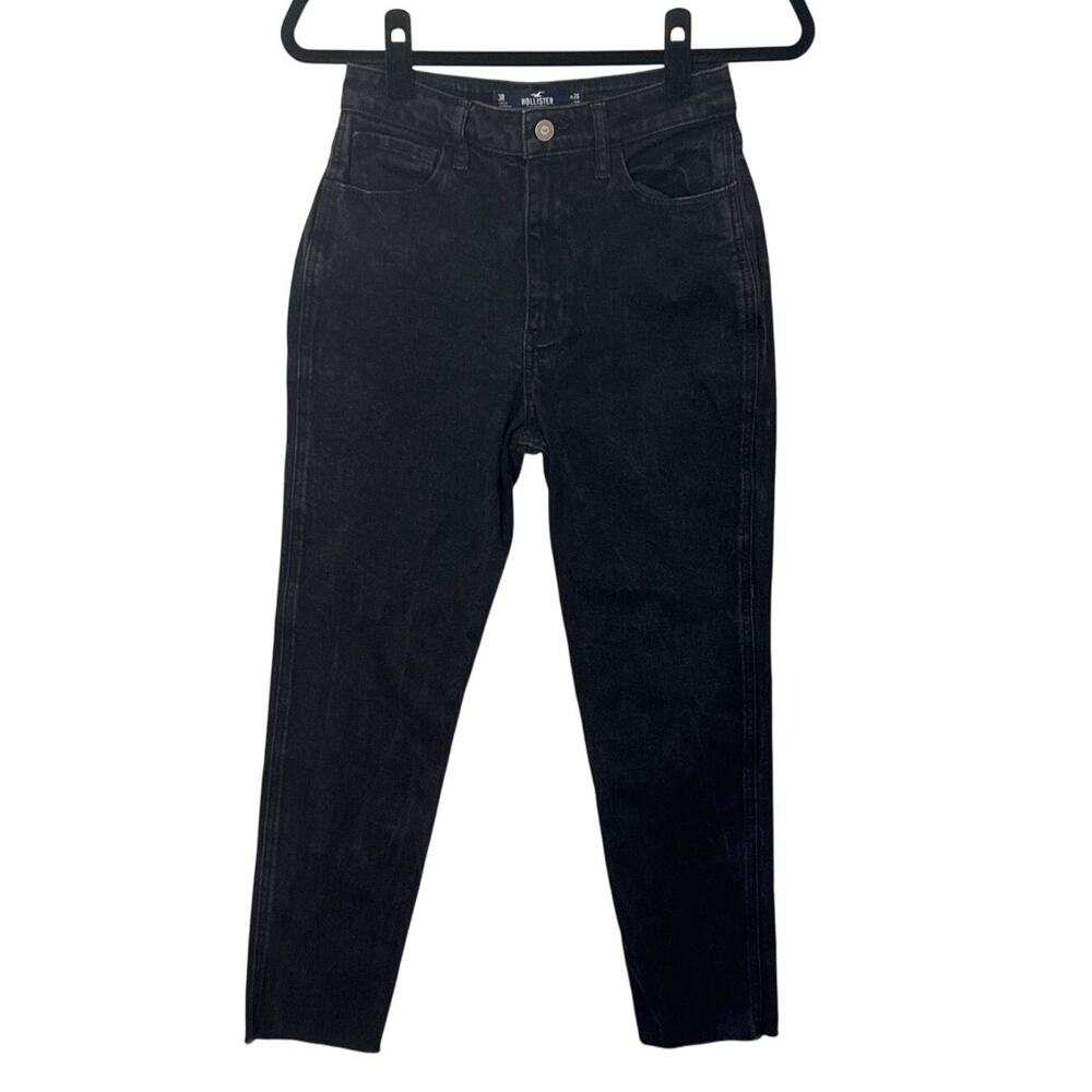 Hollister Ultra High‎ Rise Mom Jeans Washed Black Size 3R - Picture 4 of 14